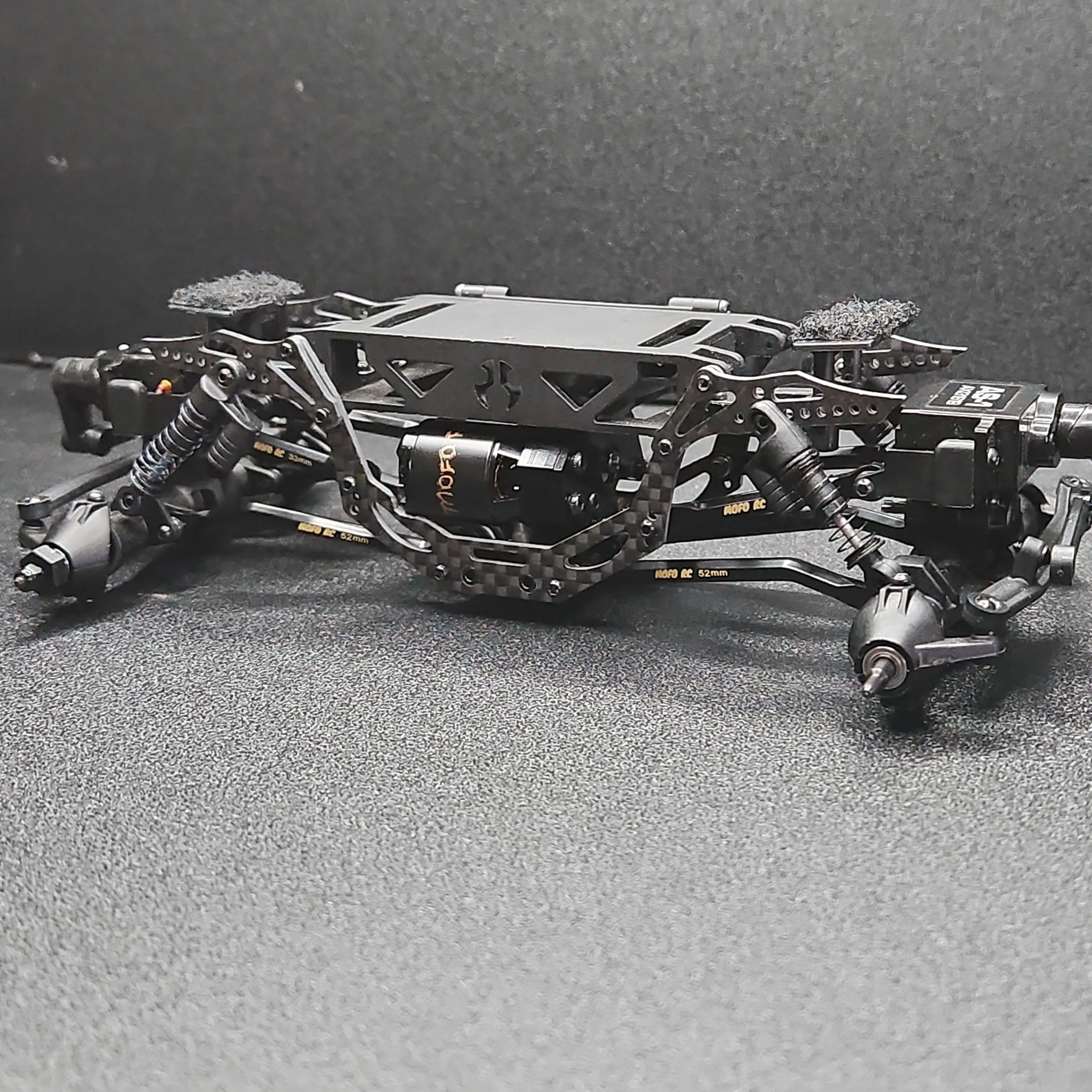 AX24 Shock Plates Upgrade Carbon Fiber, Aluminum Parts for AX24 XC-1, Axial 1/24 RC Crawler Car Upgrade Accessories - Image 7