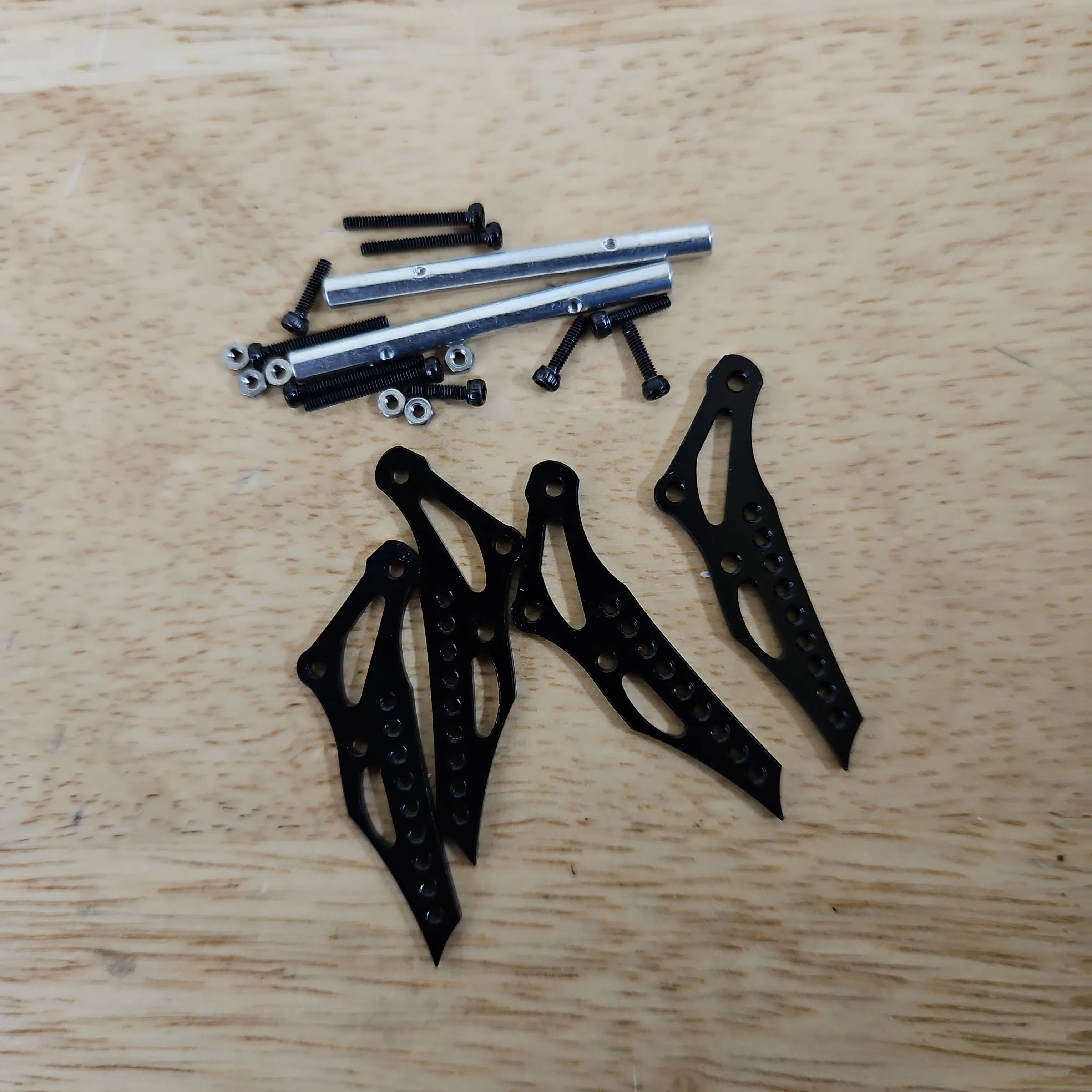 AX24 Shock Plates Upgrade Carbon Fiber, Aluminum Parts for AX24 XC-1, Axial 1/24 RC Crawler Car Upgrade Accessories - Image 9