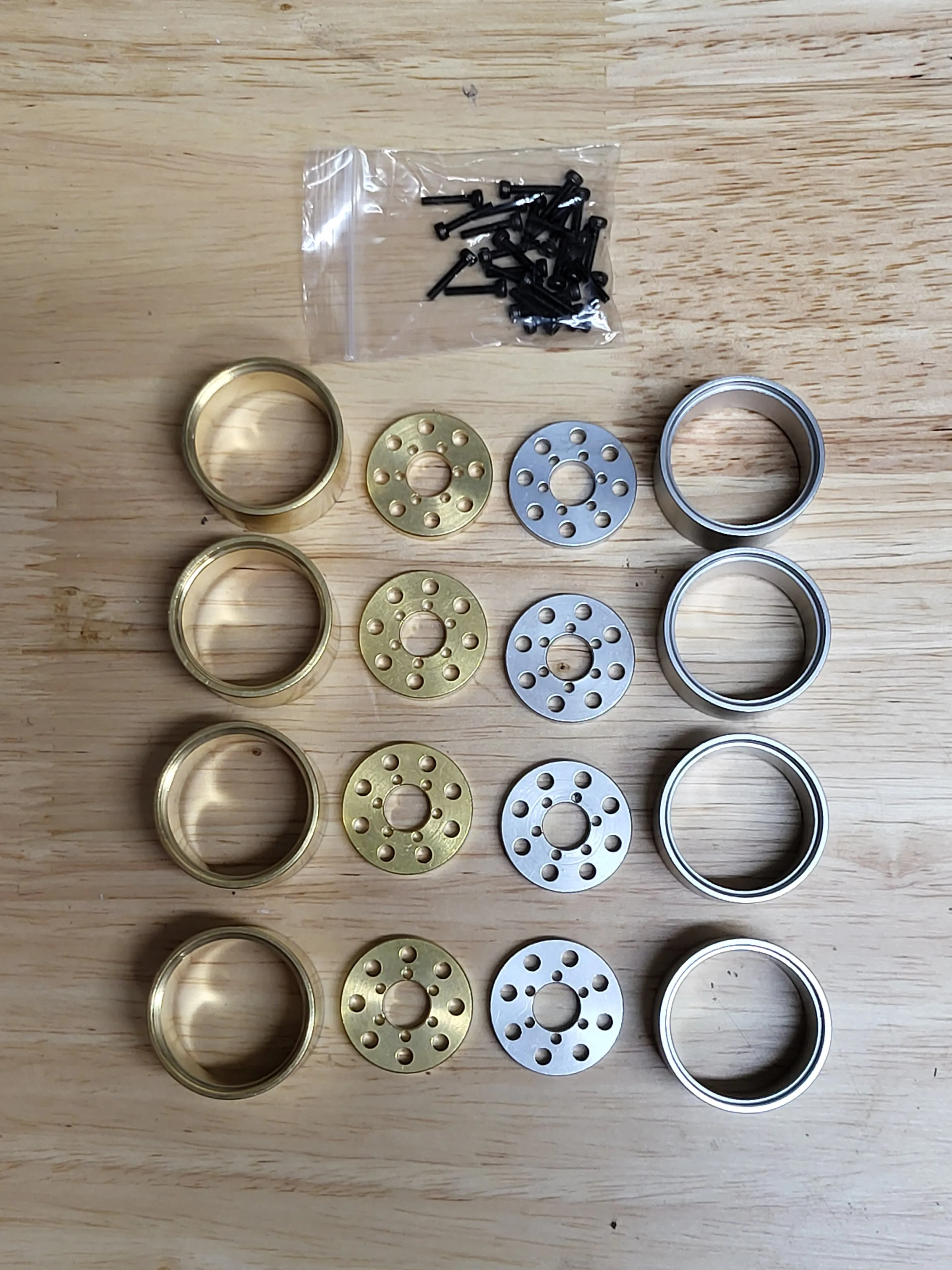 Wheel wideners for UPW and DDP wheels brass or aluminum island style - Image 3