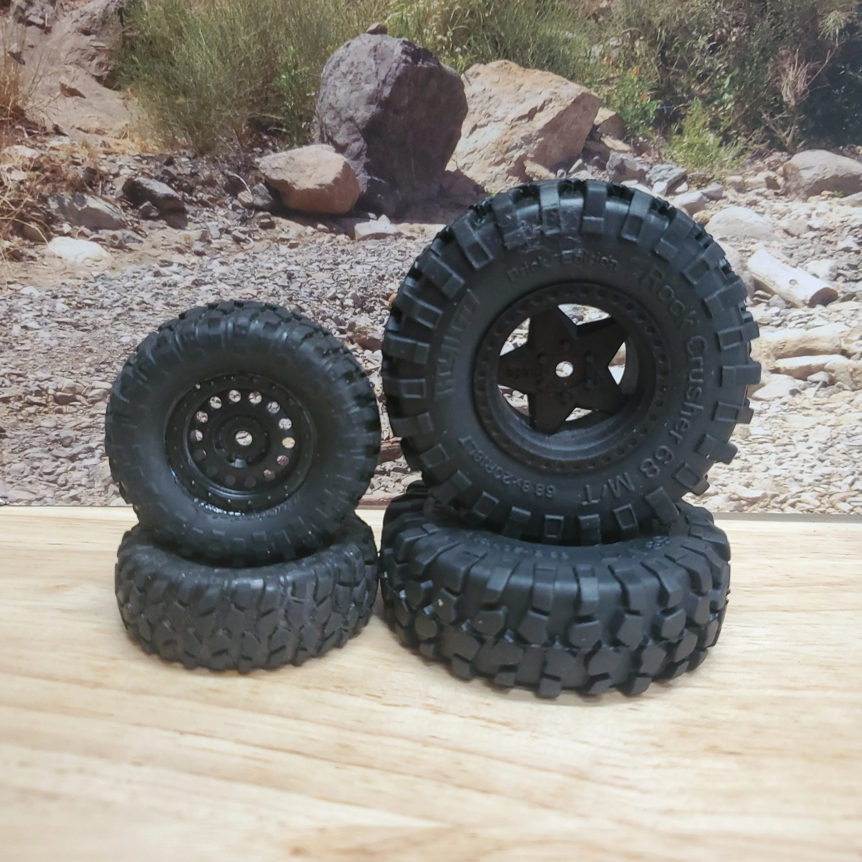 RC4WD | Rock Crusher M/T Brick Edition (67mm x 23mm) 1.2" / 1.3" Tires (Sold by Pair) (Z-T0165) - Image 3